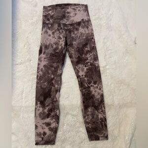 Lululemon Align High Rise 25” Leggings Pink/Purple Tie Dye Size 6